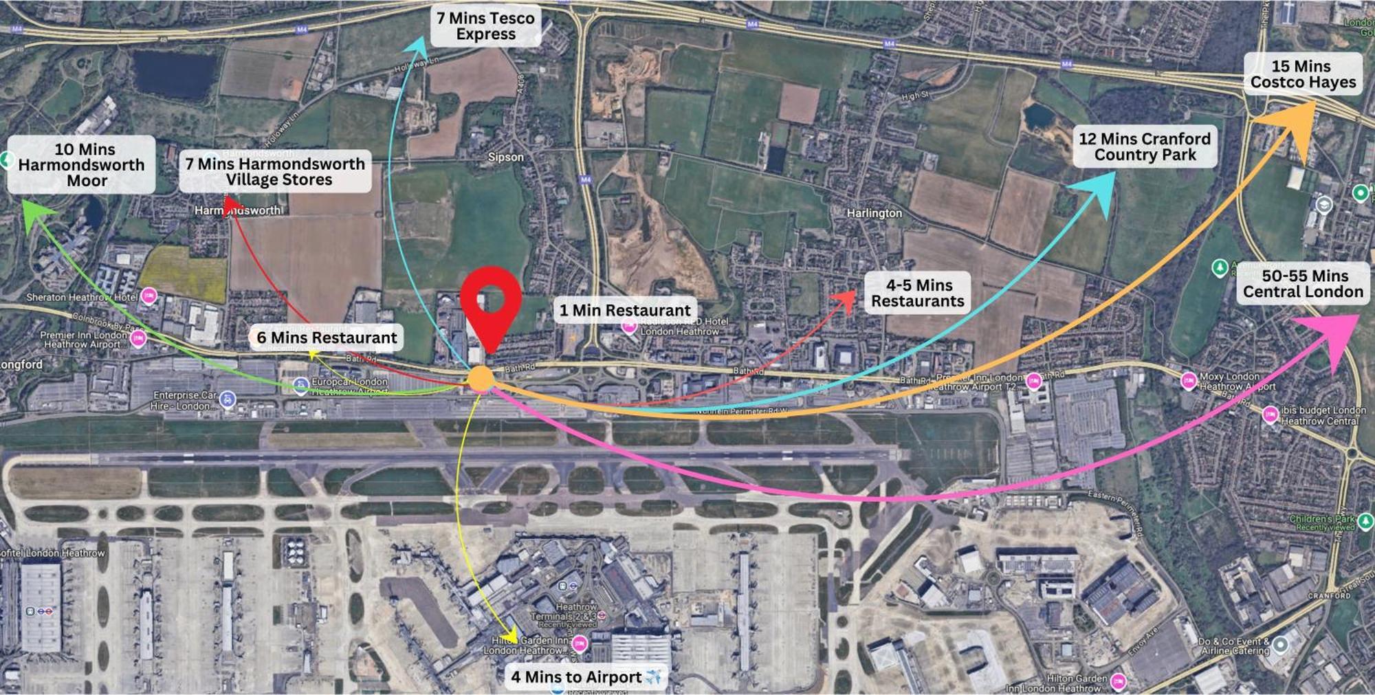 Airport Comfy Stay Harmondsworth Kültér fotó